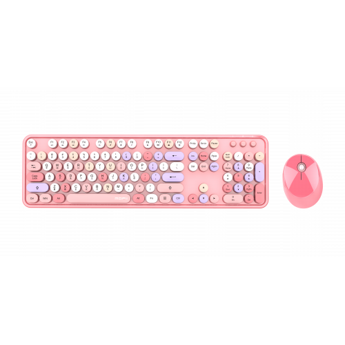 Sweet Colorful 混彩系列 - 粉紅鍵盤連滑鼠